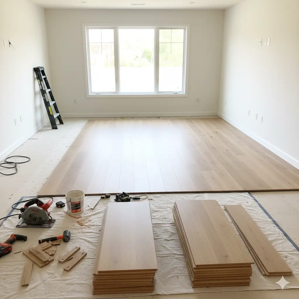 Hardwood, vinyl, and tile flooring installation and replacement